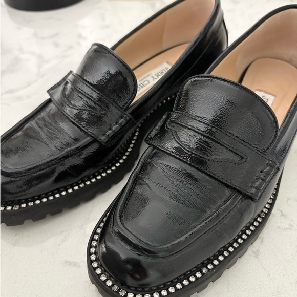 Jimmy Choo Black Patent Leather Loafers - Picture 2 of 6